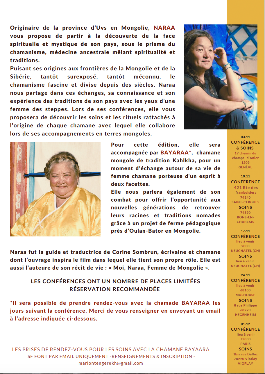 Conférence sur le chamanisme mongole page 2